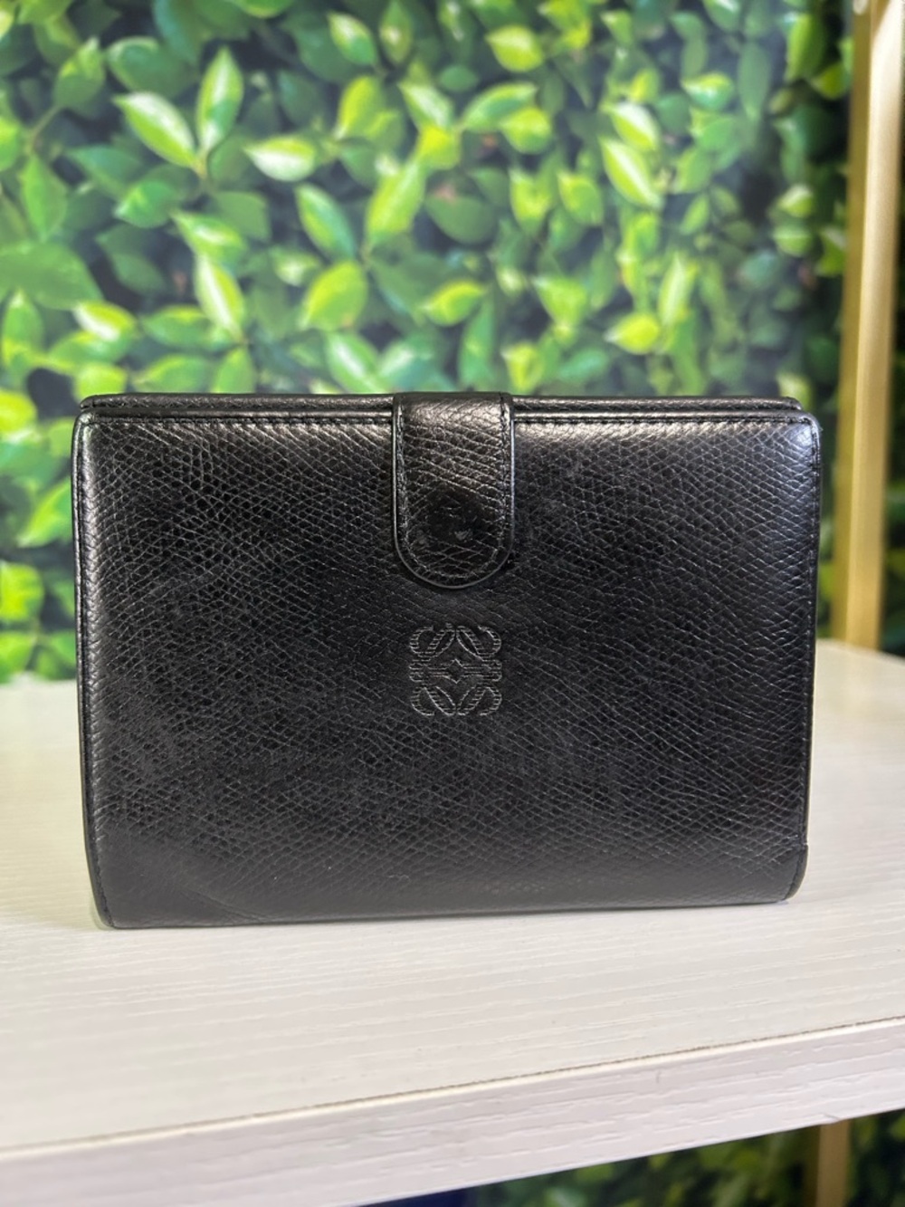 Loewe Black Leather Bifold Wallet